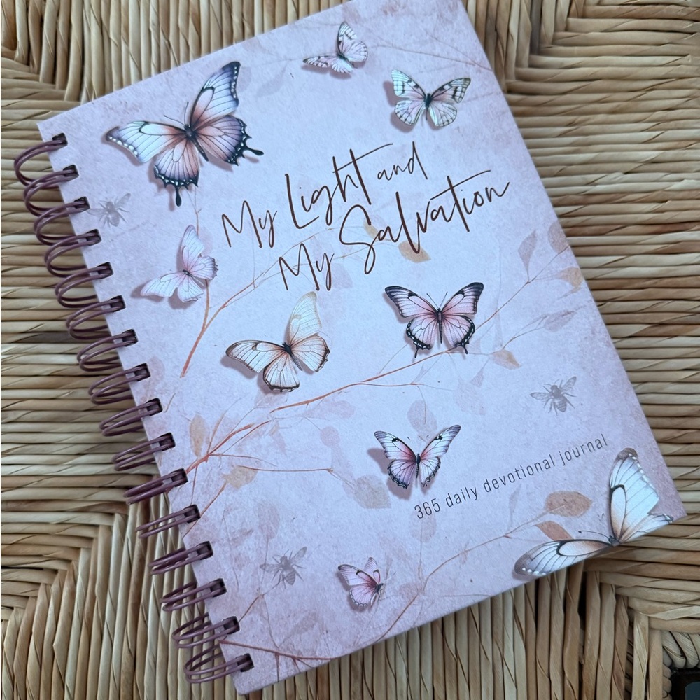 Butterfly Design Daily Devotional Journal - Pink